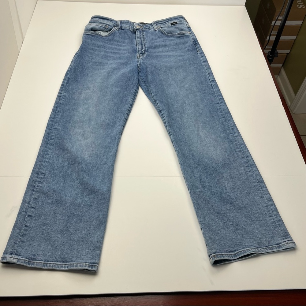 Mavi Barcelona High Rise Wide Leg Womens Size 31 Blue Denim Jean‎ *TINY FLAW